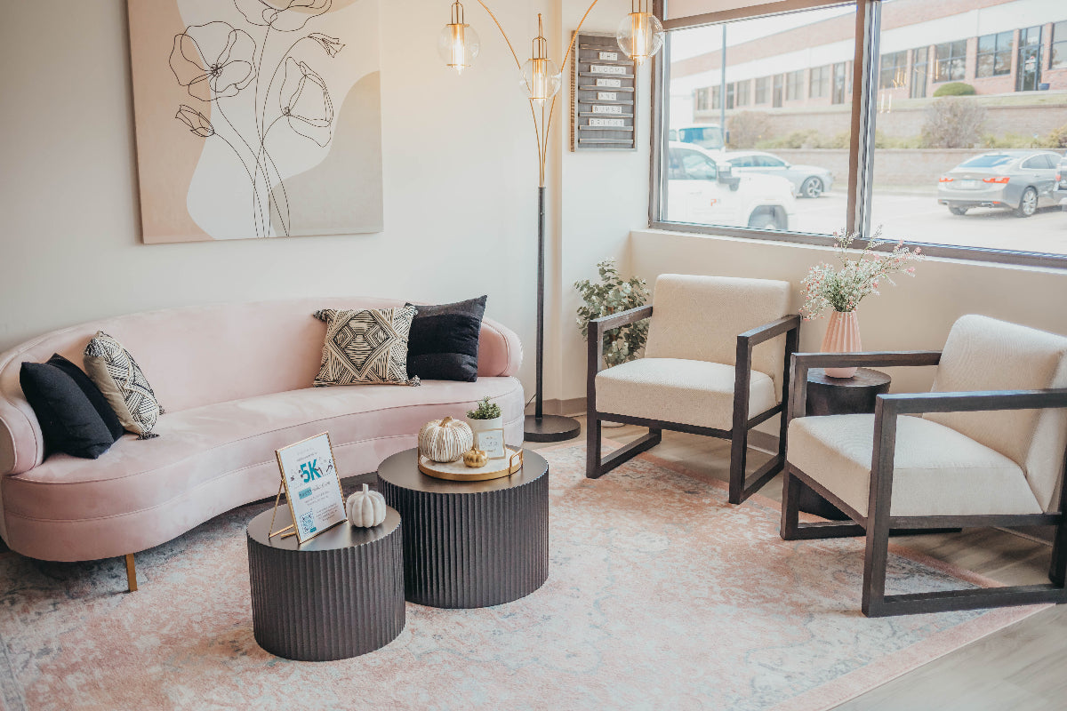 A calm waiting room.