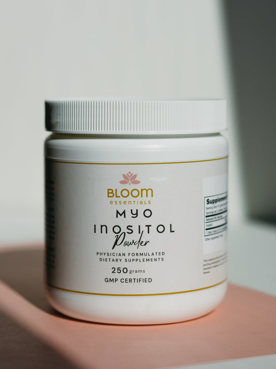 A dietary supplement bottle.