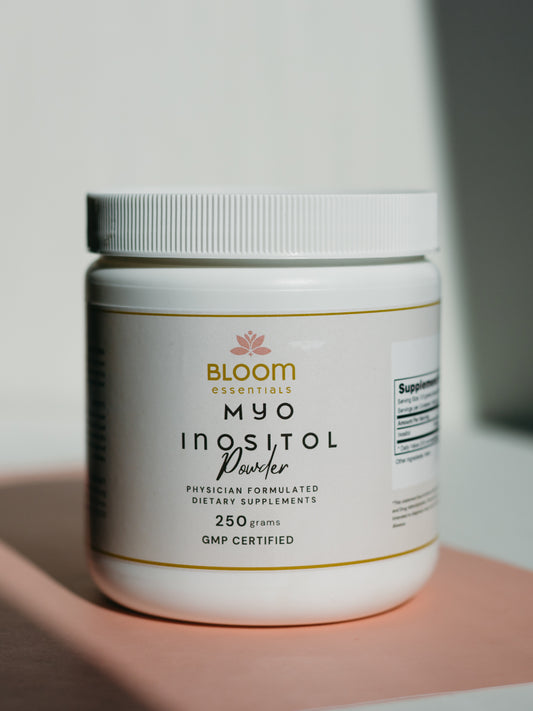 A dietary supplement bottle.