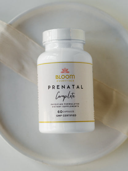 A dietary supplement bottle.