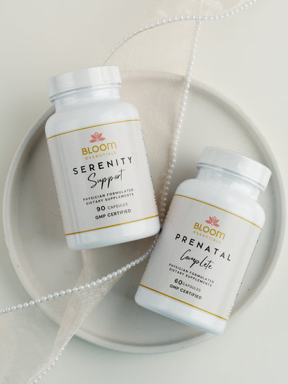 Two supplement bottles.
